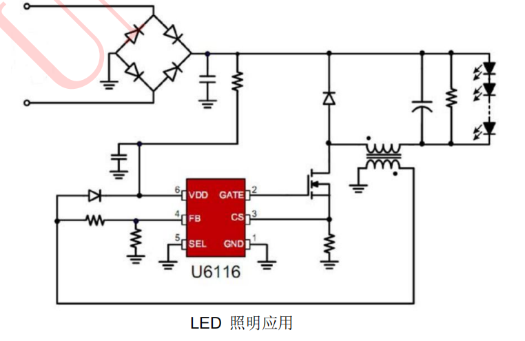 6116LED應用