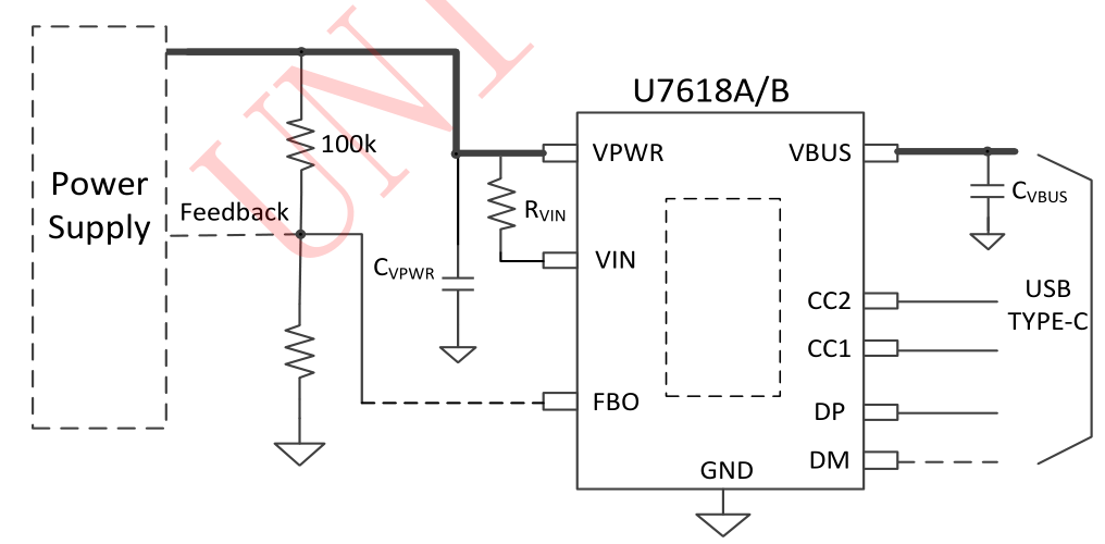 U7618應(yīng)用簡(jiǎn)圖